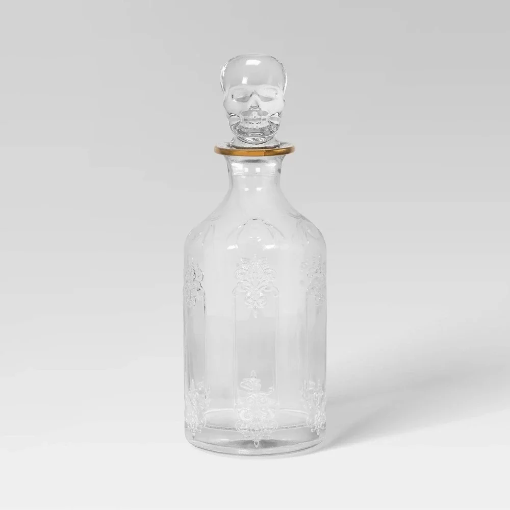 33.82oz Glass Skull Beverage Carafe - Threshold, Target Halloween